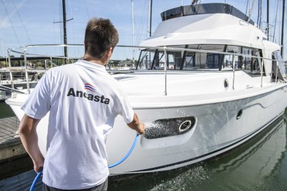 Yacht guardiennage service by Ancasta Yacht Services with boats maintained in a marina