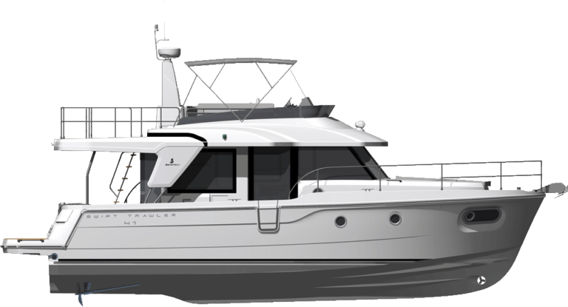 Beneteau  Swift Trawler 41 Side Profile