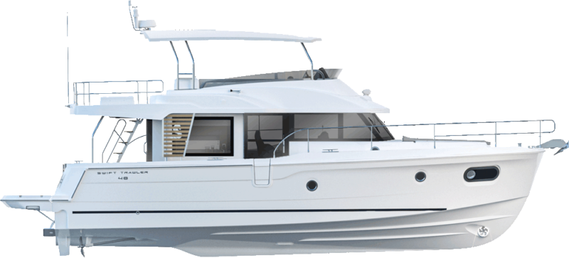 Beneteau  Swift Trawler 48 Side Profile