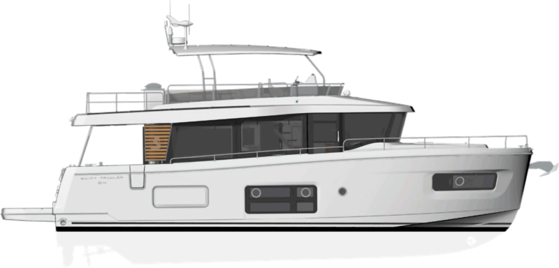 Beneteau  Swift Trawler 54 Side Profile